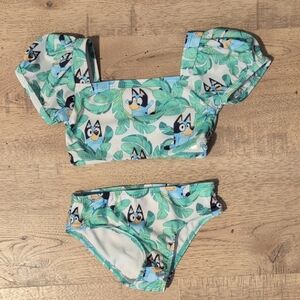 Bluey Print Girls Swim Bikini